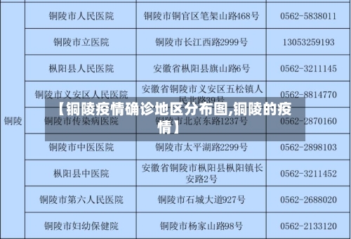 【铜陵疫情确诊地区分布图,铜陵的疫情】-第2张图片