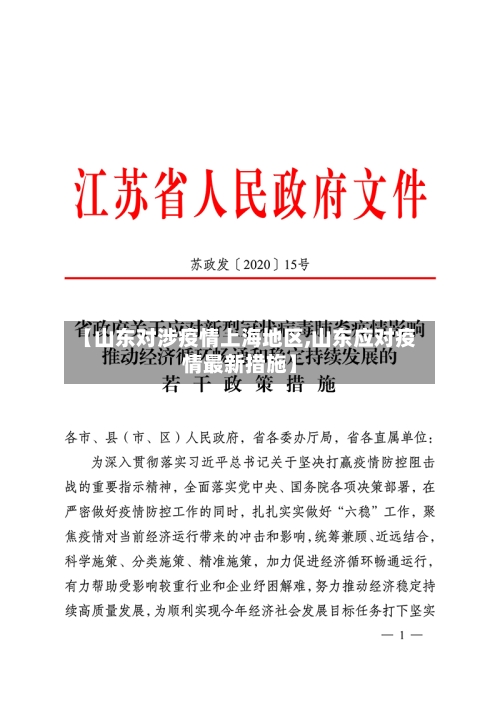 【山东对涉疫情上海地区,山东应对疫情最新措施】-第3张图片
