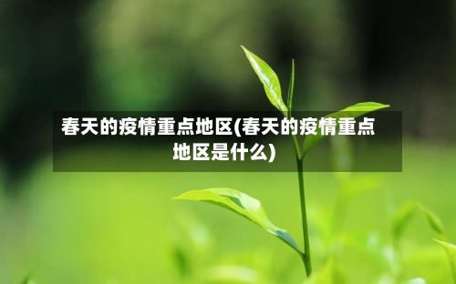 春天的疫情重点地区(春天的疫情重点地区是什么)-第1张图片