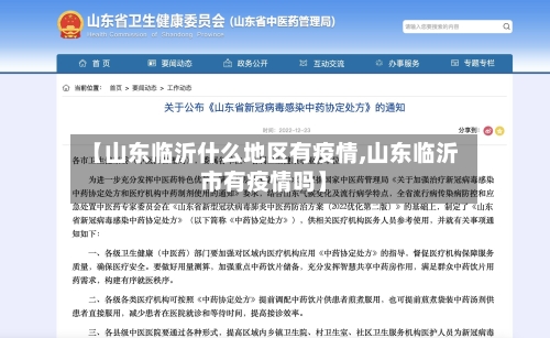 【山东临沂什么地区有疫情,山东临沂市有疫情吗】-第3张图片