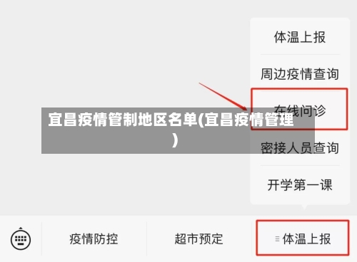 宜昌疫情管制地区名单(宜昌疫情管理)-第1张图片
