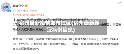 宿州最新疫情发布地区(宿州最新新冠病例信息)-第1张图片