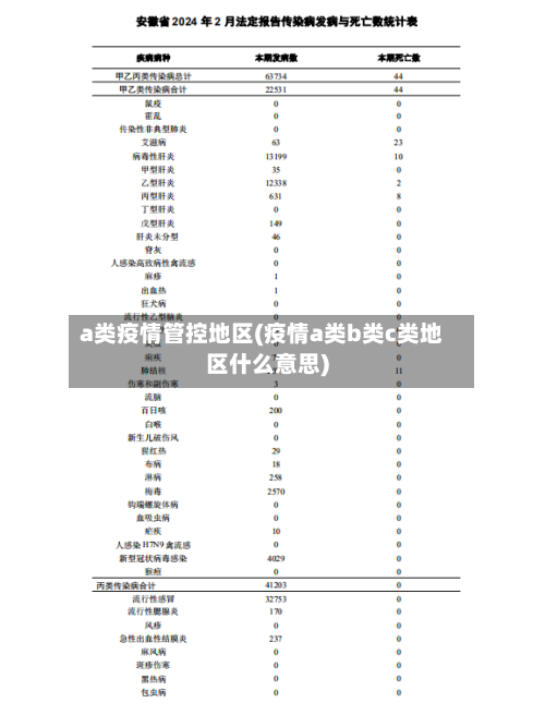 a类疫情管控地区(疫情a类b类c类地区什么意思)-第1张图片