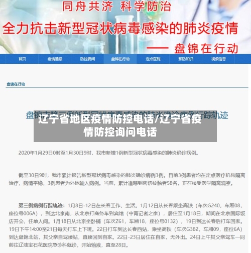 辽宁省地区疫情防控电话/辽宁省疫情防控询问电话-第1张图片